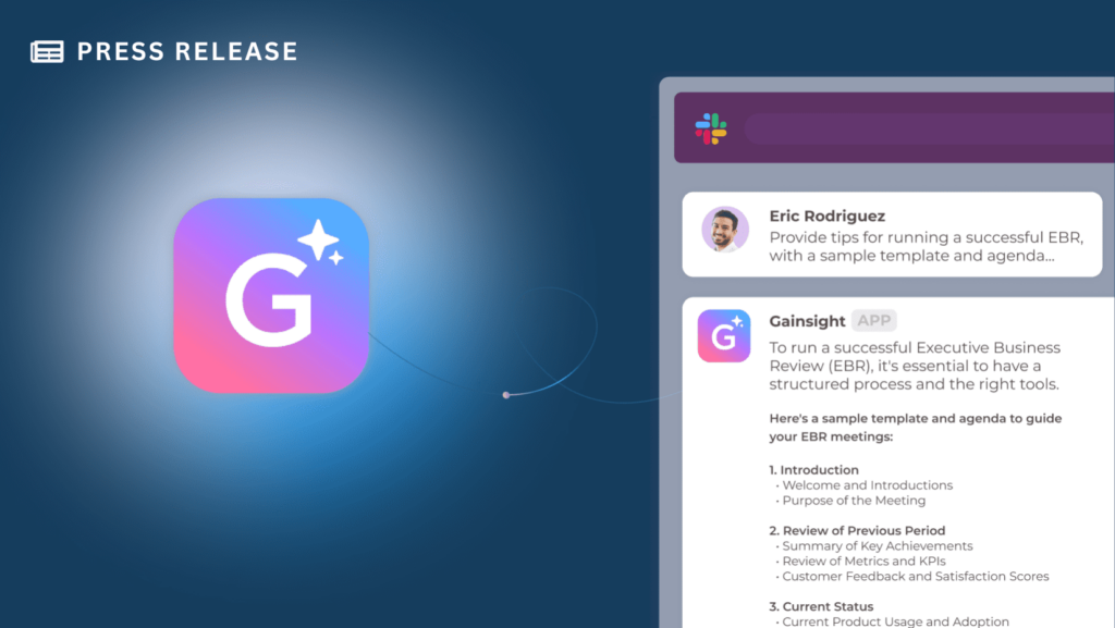 Gainsight Slack App Announced